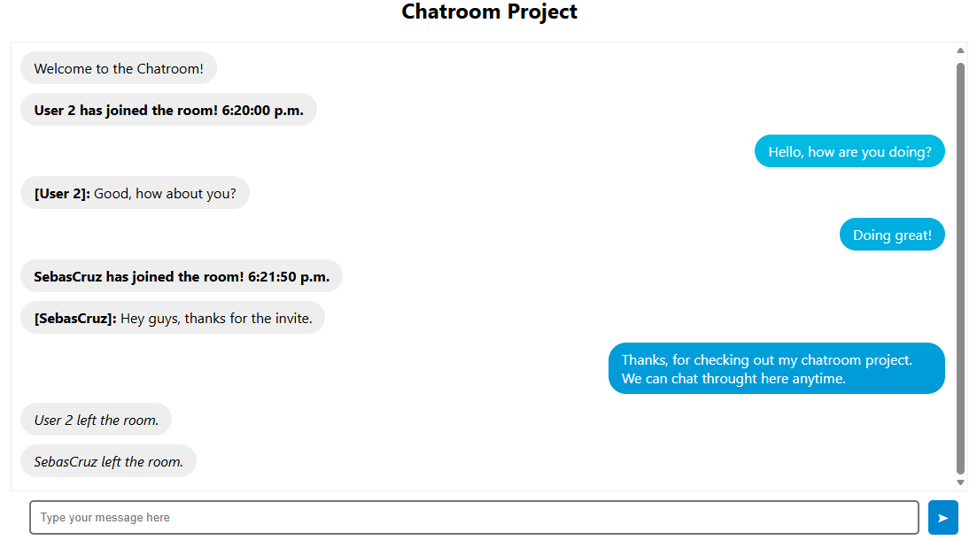 Chatroom App Image
